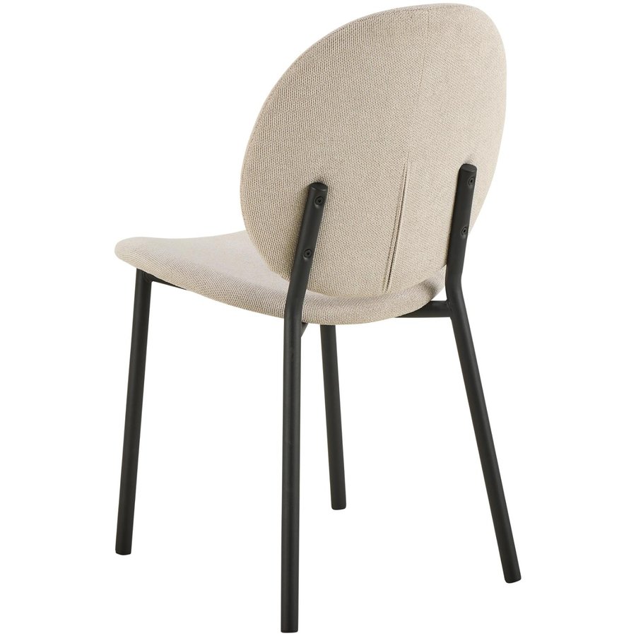 Cliff Spisebordsstol Beige Stof Lynlås Stel