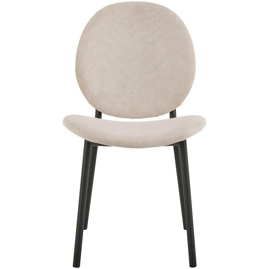 Cliff Spisebordsstol Beige Stof Lynlås Stel