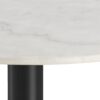 Corby Rund Spisebord Hvid Marmor Stel