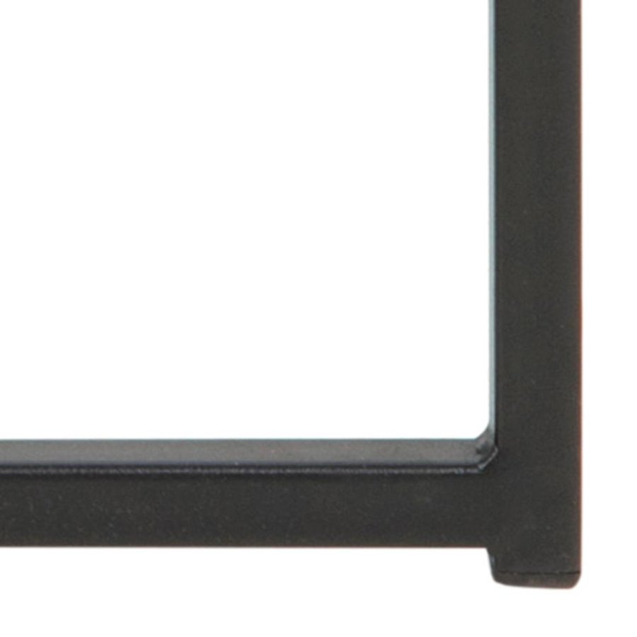 Cross Rund Hjørnebord Røgfarvet Glas Stel