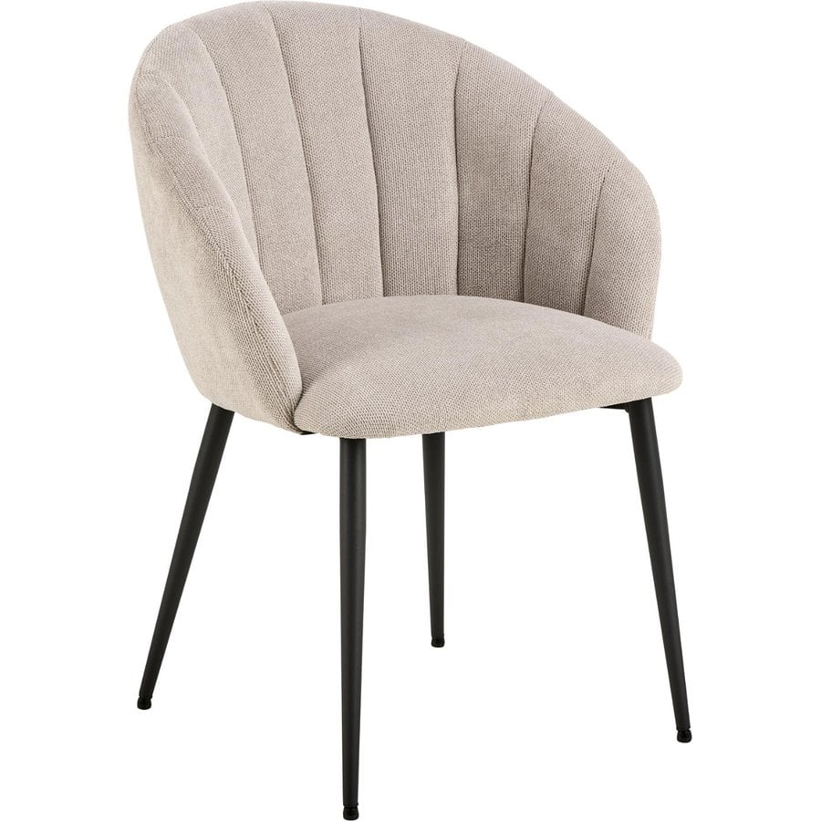 daniella-spisebordsstol-i-beige-stof-med-armln-og-stel-i-sort-stl-fra-0000109068-3 Daniella Spisebordsstol Beige Stof Armlæn Stel