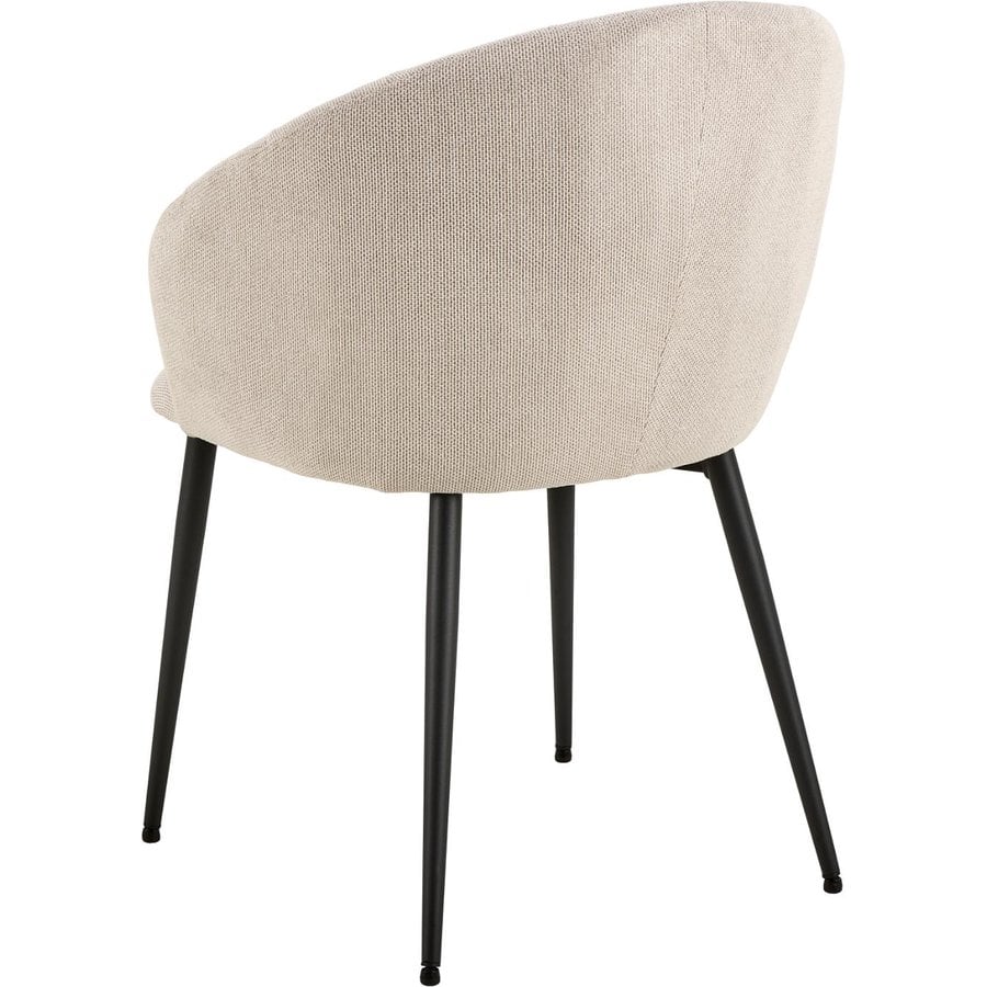 daniella-spisebordsstol-i-beige-stof-med-armln-og-stel-i-sort-stl-fra-0000109068-4 Daniella Spisebordsstol Beige Stof Armlæn Stel