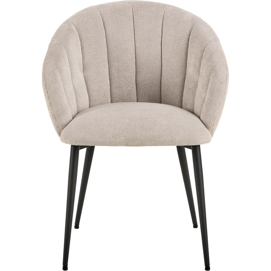 daniella-spisebordsstol-i-beige-stof-med-armln-og-stel-i-sort-stl-fra-0000109068-5 Daniella Spisebordsstol Beige Stof Armlæn Stel