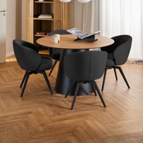 Darlene Spisebordsstol Armlæn Antracit Actona