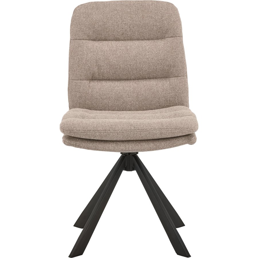 Dean Spisebordsstol Beige Stof Drejefunktion Stel
