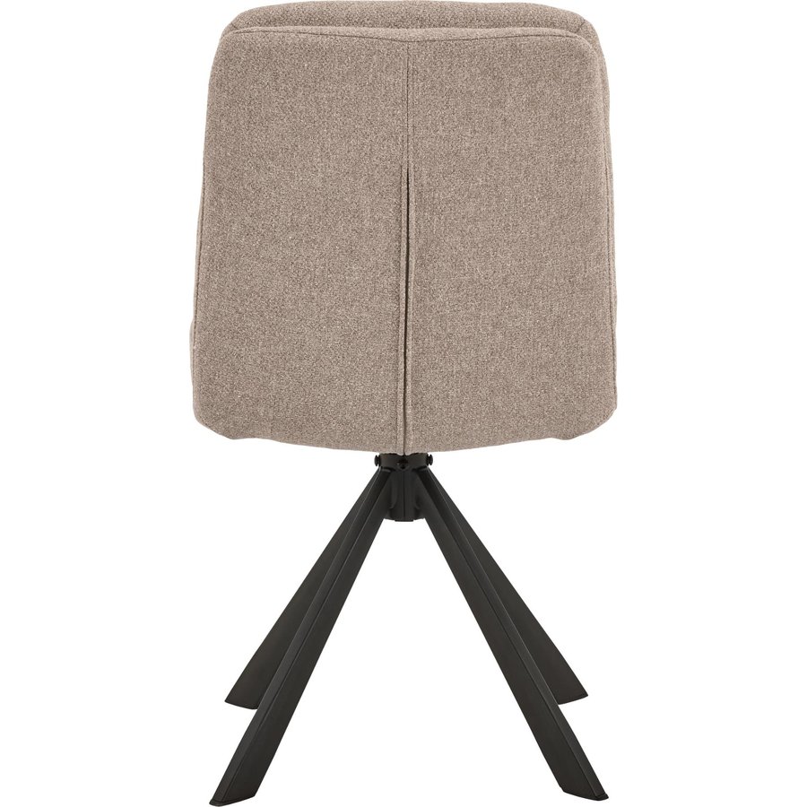 Dean Spisebordsstol Beige Stof Drejefunktion Stel