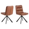 dean-spisebordsstol-i-cognac-pu-retro-med-drejefunktion-og-stel-i-sort-0000109687-3 Dean Spisebordsstol Cognac Pu Retro Drejefunktion