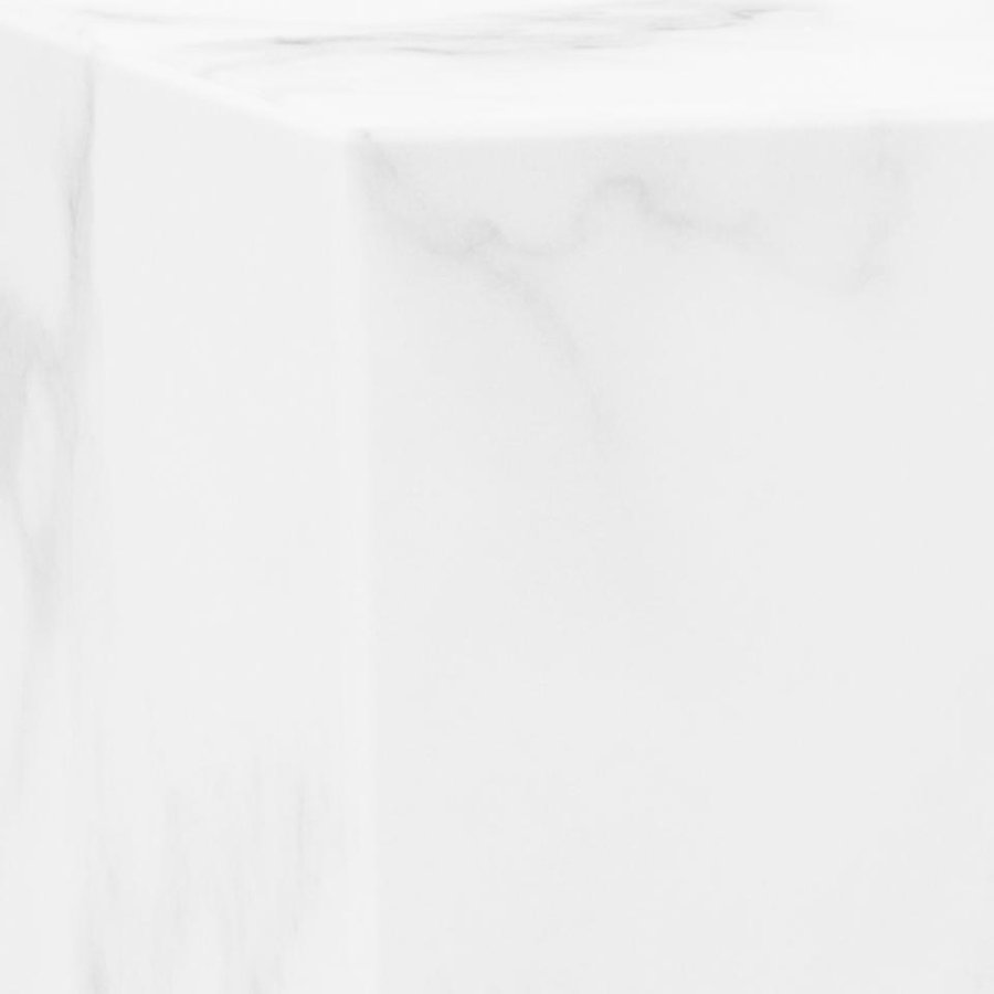 Dice Firkantet Sofabordssæt Hvid Marmor Carrara