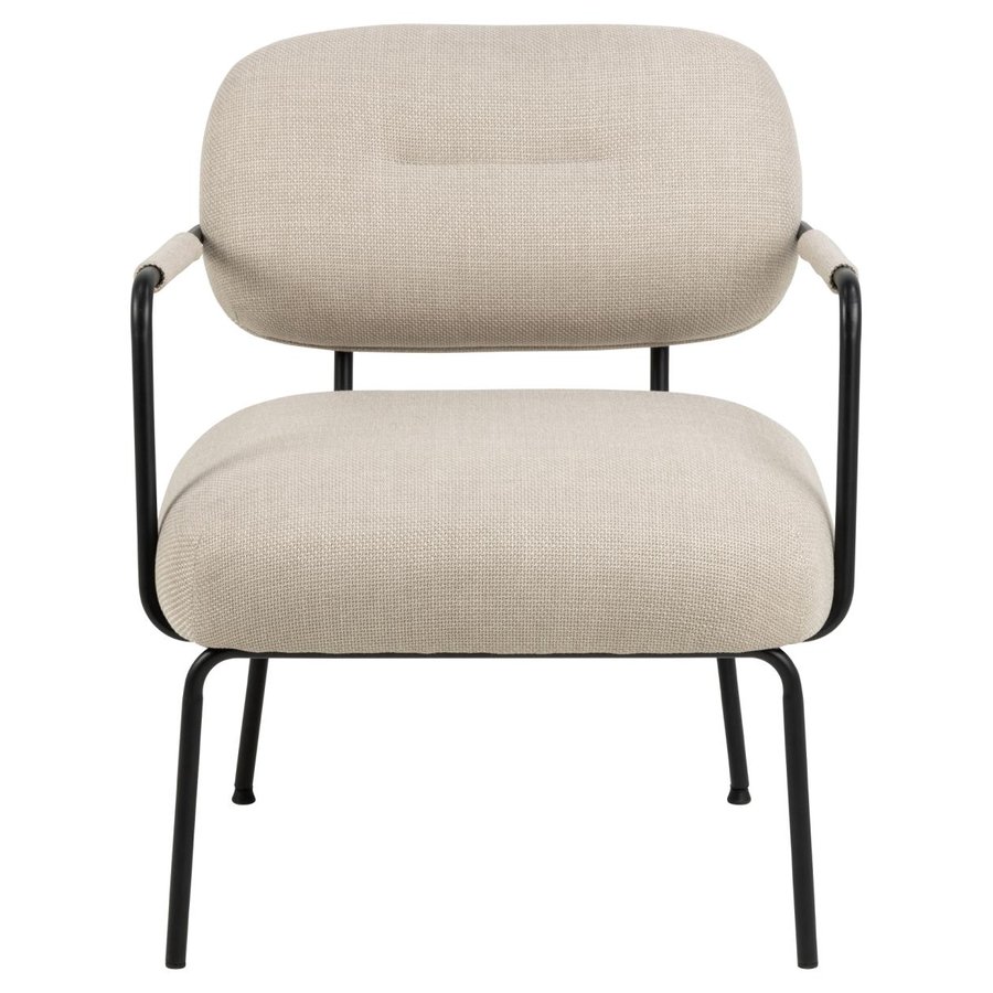 dillon-lounge-stol-i-beige-stof-med-armln-og-stel-i-sort-stl-fra-acton-0000099693-7 Dillon Lounge Stol Beige Stof Armlæn
