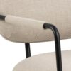 dillon-lounge-stol-i-beige-stof-med-armln-og-stel-i-sort-stl-fra-acton-0000099693-9 Dillon Lounge Stol Beige Stof Armlæn