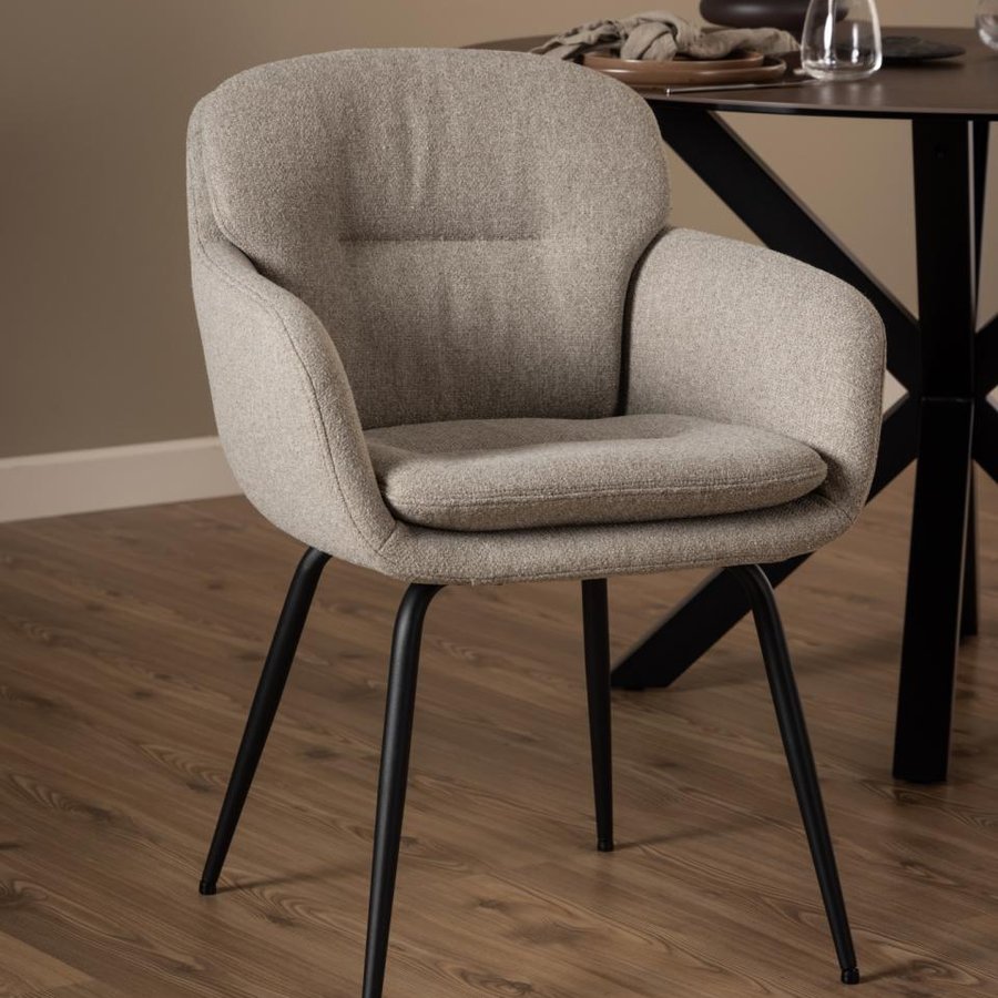 dora-spisebordsstol-med-armln-i-beige-fra-actona-58x59x84cm-0000102655-1 Dora Spisebordsstol Armlæn Beige Actona