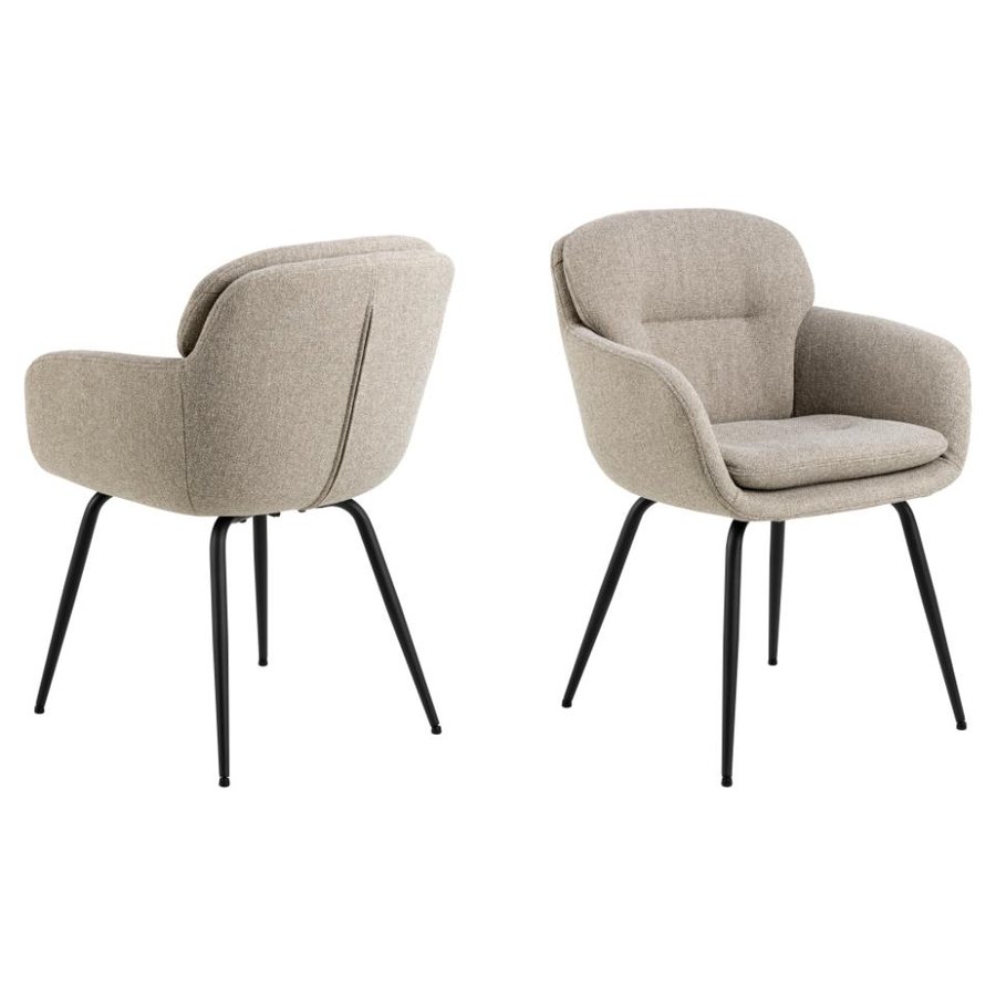 dora-spisebordsstol-med-armln-i-beige-fra-actona-58x59x84cm-0000102655-4 Dora Spisebordsstol Armlæn Beige Actona