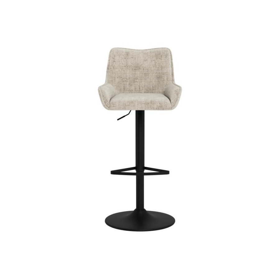 Eddie Barstol Beige Juto Stof Fodstøtte
