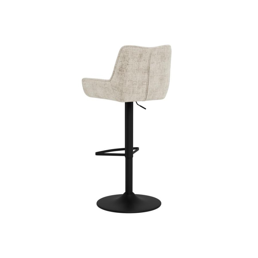 Eddie Barstol Beige Juto Stof Fodstøtte
