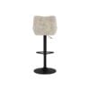 Eddie Barstol Beige Juto Stof Fodstøtte