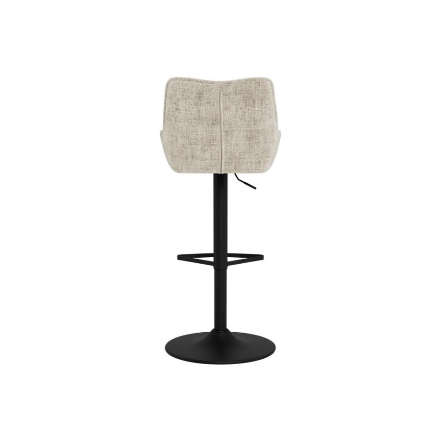 Eddie Barstol Beige Juto Stof Fodstøtte