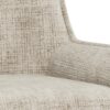 Eddie Barstol Beige Juto Stof Fodstøtte
