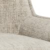Eddie Skrivebordsstol Beige Jute Stof Armlæn