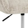 Eddie Skrivebordsstol Beige Jute Stof Armlæn