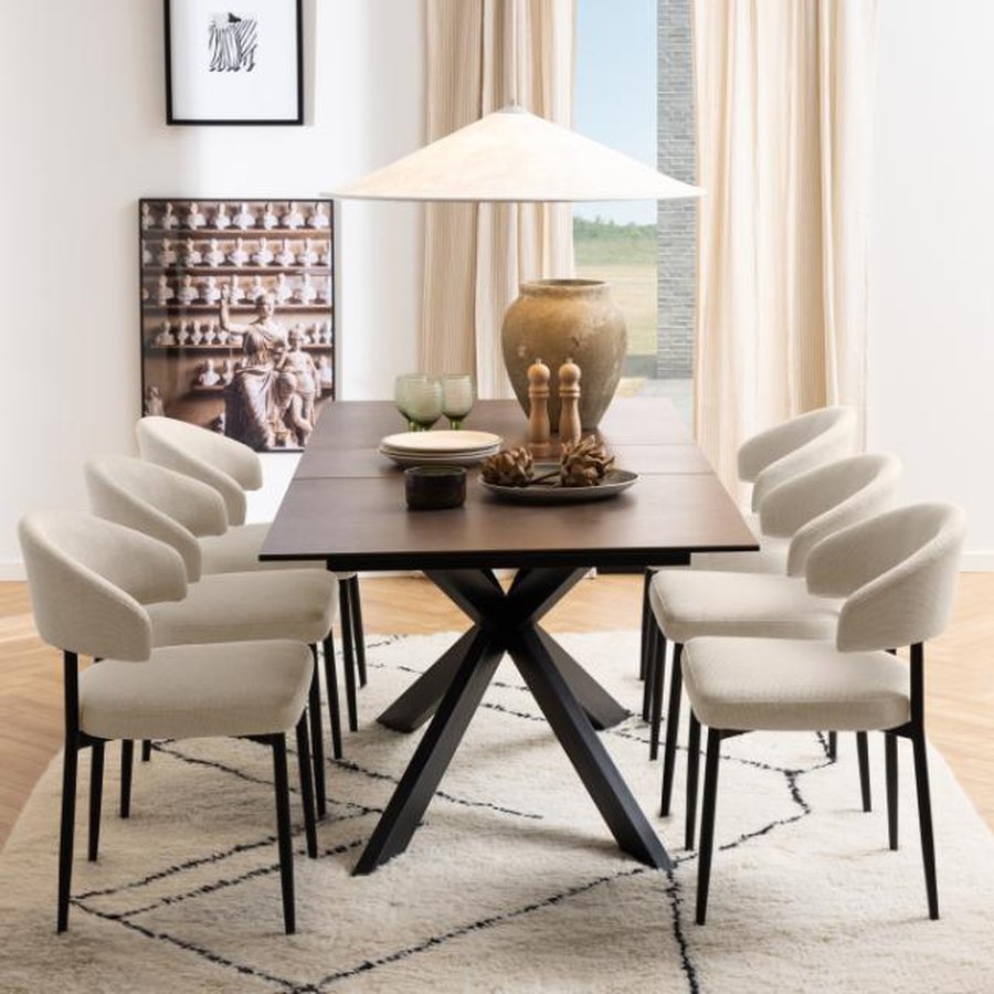 Edina Spisebordsstol Beige Actona