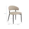 Edina Spisebordsstol Beige Actona