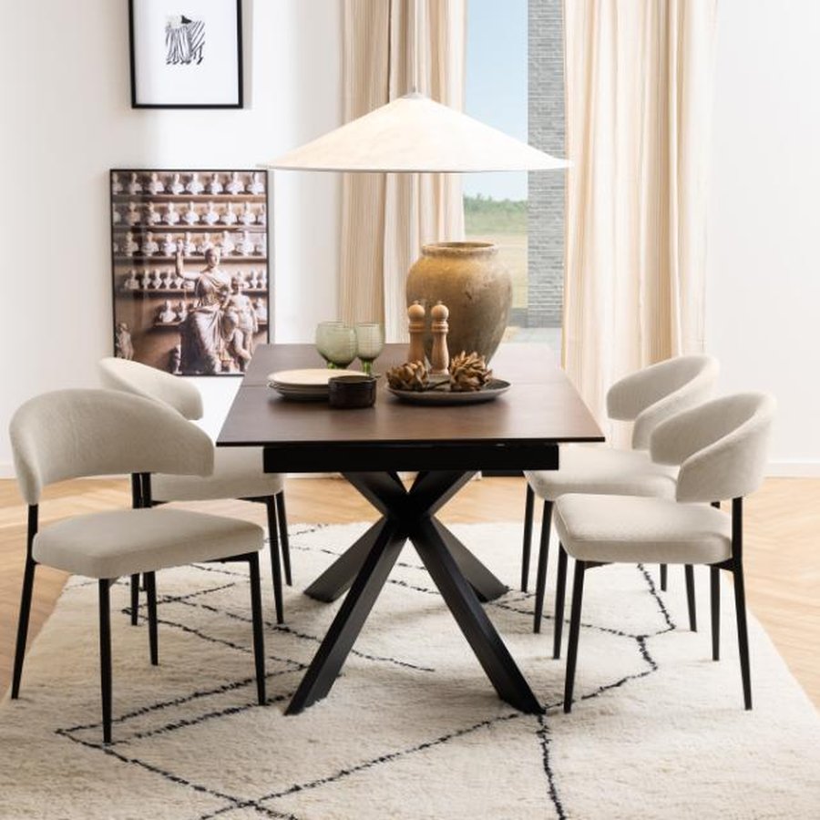 Edina Spisebordsstol Beige Actona