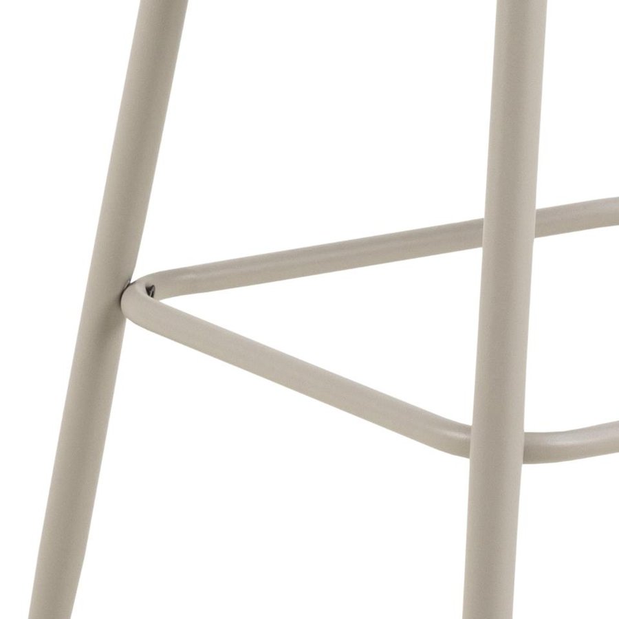 eleanor-barstol-i-beige-stof-med-fodsttte-og-lynls-og-stel-i-gr-stl-fr-0000108178-6 Eleanor Barstol Beige Stof Fodstøtte Lynlås