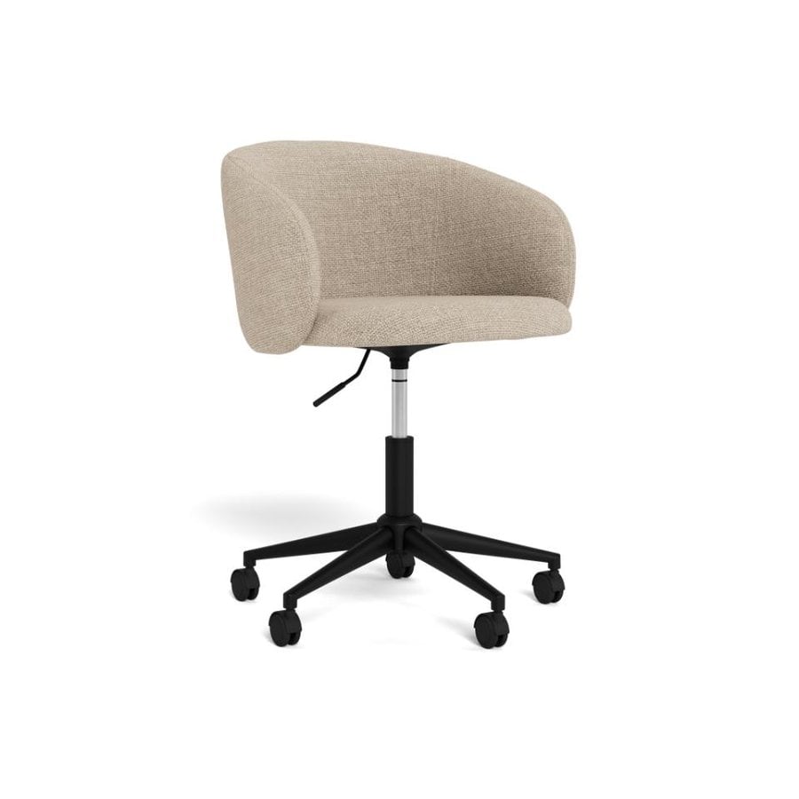 eleanor-skrivebordsstol-i-beige-stof-med-armln-og-stel-i-sort-stl-fra-0000108034-3 Eleanor Skrivebordsstol Beige Stof Armlæn Stel