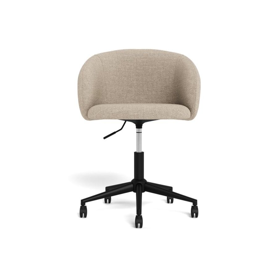 eleanor-skrivebordsstol-i-beige-stof-med-armln-og-stel-i-sort-stl-fra-0000108034-4 Eleanor Skrivebordsstol Beige Stof Armlæn Stel