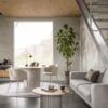 eleanor-spisebordsstol-i-beige-stof-med-armln-og-stel-i-gr-stl-fra-act-0000108177-2 Eleanor Spisebordsstol Beige Stof Armlæn Stel