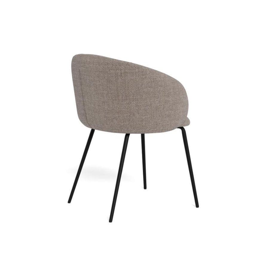 eleanor-spisebordsstol-i-lys-grbrun-stof-med-armln-og-stel-i-sort-stl-0000109194-10 Eleanor Spisebordsstol Lys Gråbrun Stof Armlæn