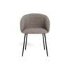 eleanor-spisebordsstol-i-lys-grbrun-stof-med-armln-og-stel-i-sort-stl-0000109194-8 Eleanor Spisebordsstol Lys Gråbrun Stof Armlæn