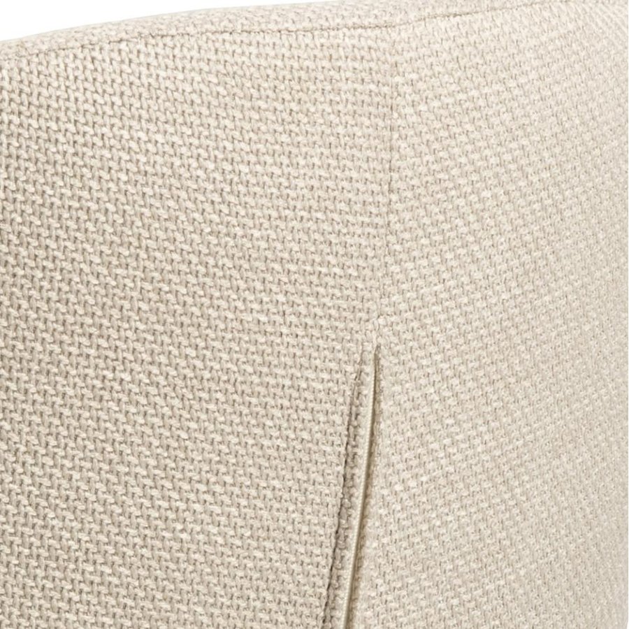 Eleanor Spisebordsstol Armlæn Beige Stof Stål