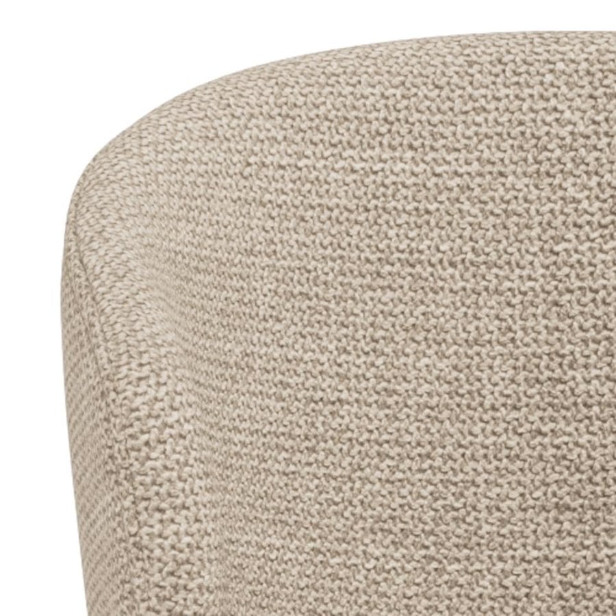 Ella Barstol Beige Stof Drejefunktion Fodstøtte