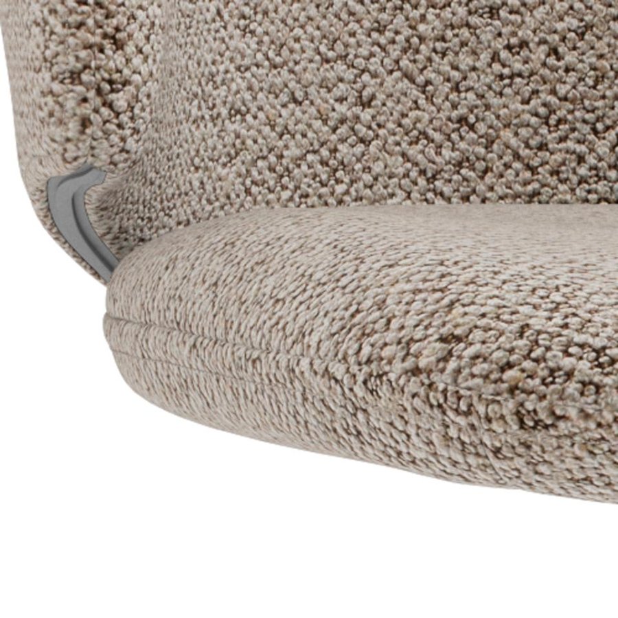 Ella Spisebordsstol Beige Stof Drejefunktion Stel