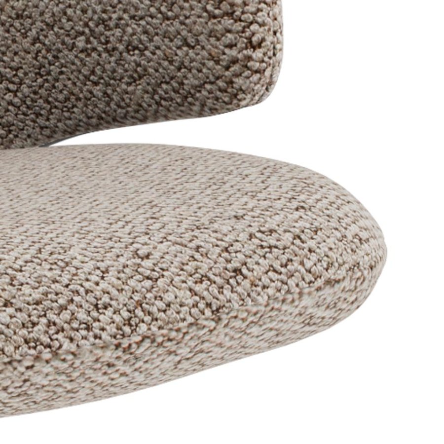 Ella Spisebordsstol Beige Stof Drejefunktion Stel