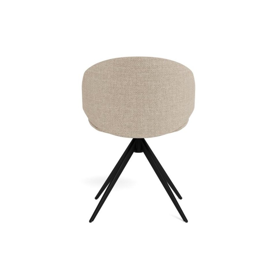 Ella Spisebordsstol Beige Stof Stel Sort