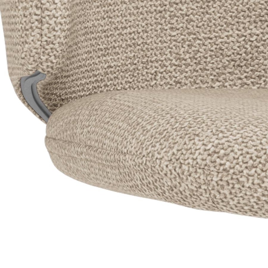 Ella Spisebordsstol Beige Stof Stel Sort