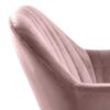 emilia-spisebordsstol-i-dusty-rose-stof-med-armln-og-stel-i-sort-stl-f-0000076595-8 Emilia Spisebordsstol Dusty Rose Stof Armlæn