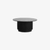 ERIE Rundt Sidebord i Sort/Beige Malet Mangotræ med Marmor Bordplade fra Nordal | Ø40x54 cm hos uniquebeds, home & living - Billede 3