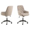 erik-skrivebordsstol-i-beige-stof-med-armln-og-stel-i-sort-stl-fra-act-0000109072-3 Erik Skrivebordsstol Beige Stof Armlæn Stel