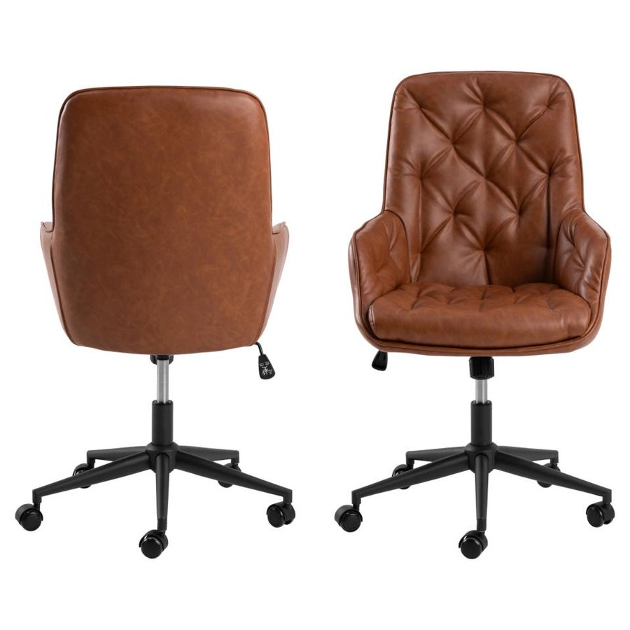erik-skrivebordsstol-i-cognac-pu-retro-med-armln-drejefunktion-og-gasp-0000109073-4 Erik Skrivebordsstol Cognac Pu Retro Armlæn