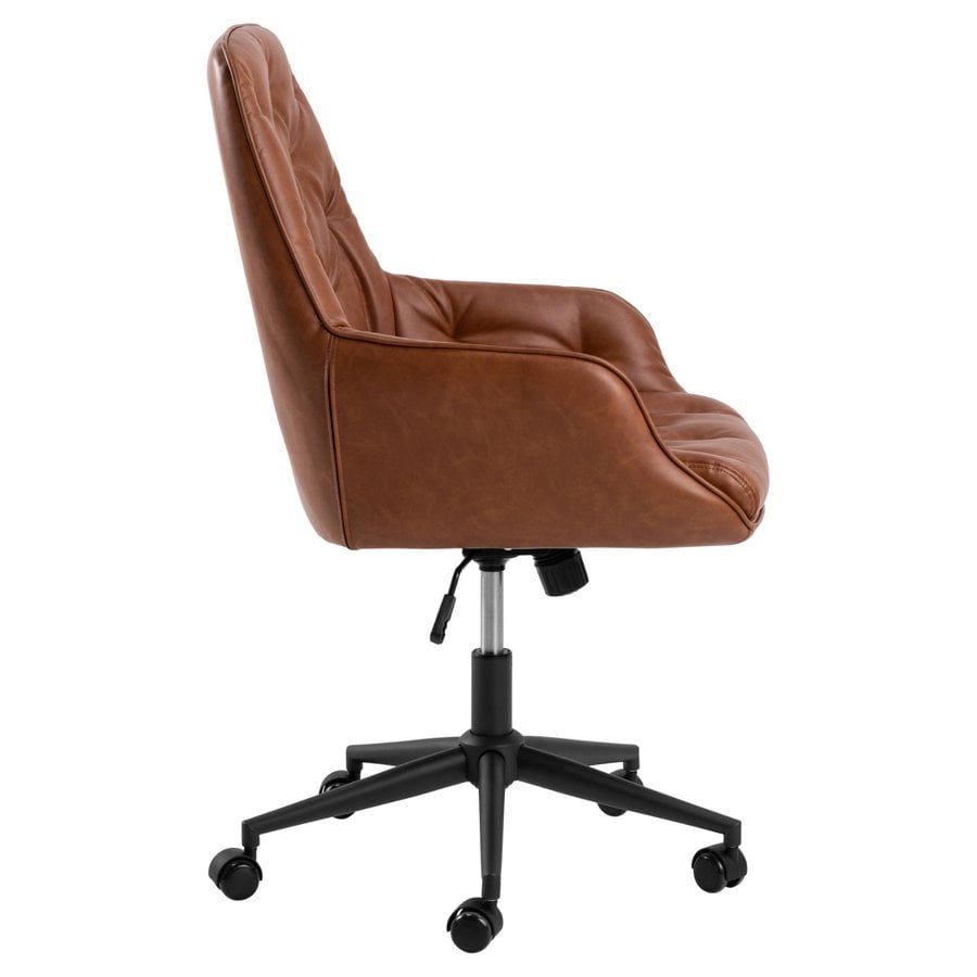 erik-skrivebordsstol-i-cognac-pu-retro-med-armln-drejefunktion-og-gasp-0000109073-5 Erik Skrivebordsstol Cognac Pu Retro Armlæn