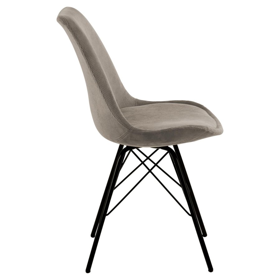 Eris Spisebordsstol Beige Stof Stel Sort