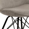 Eris Spisebordsstol Beige Stof Stel Sort