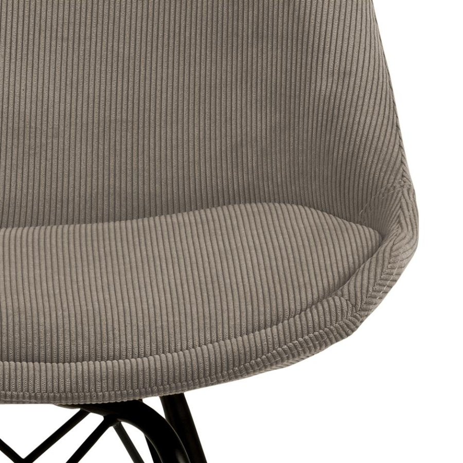 Eris Spisebordsstol Beige Stof Stel Sort