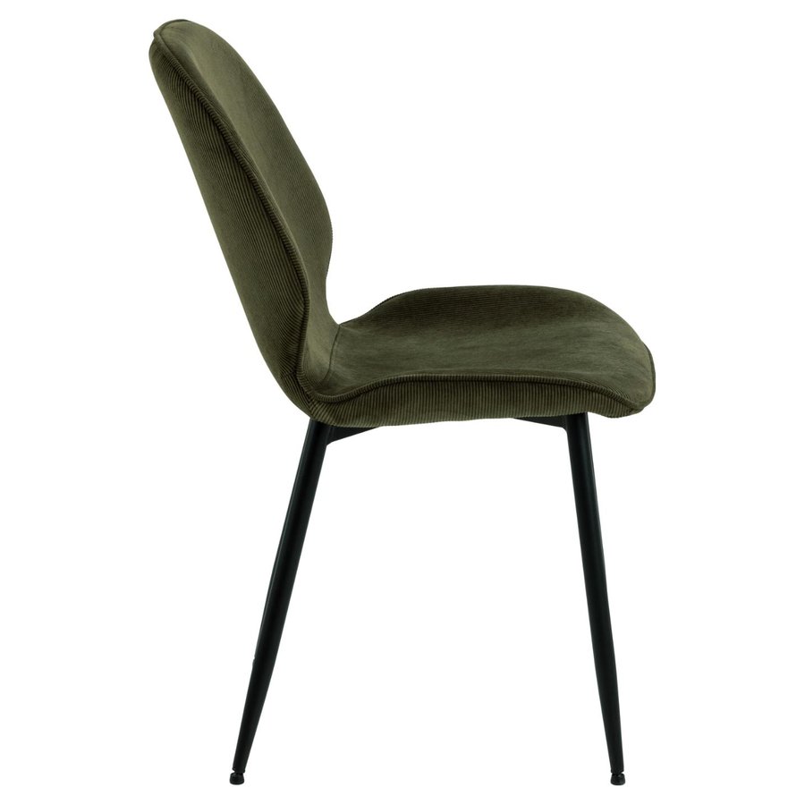 femke-spisebordsstol-i-olivengrn-stof-med-lynls-og-stel-i-sort-stl-fra-0000093207-5 Femke Spisebordsstol Olivengrøn Stof Lynlås Stel