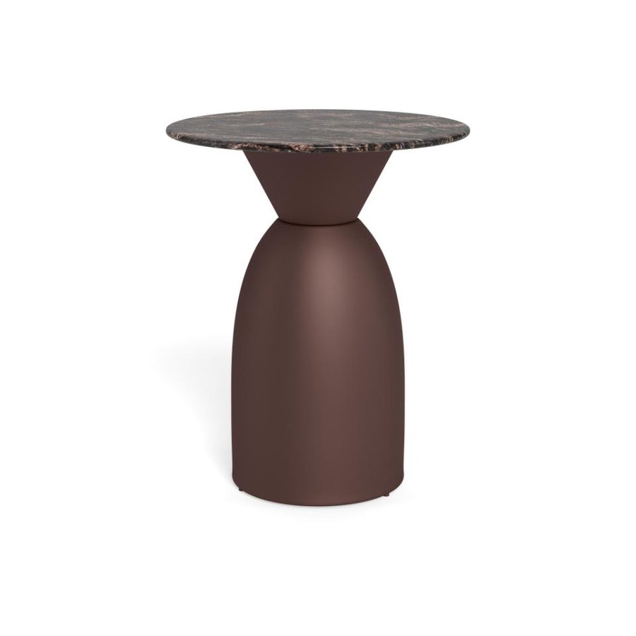 Ferrol Sofabord Brun Cocoa Marmor Stel