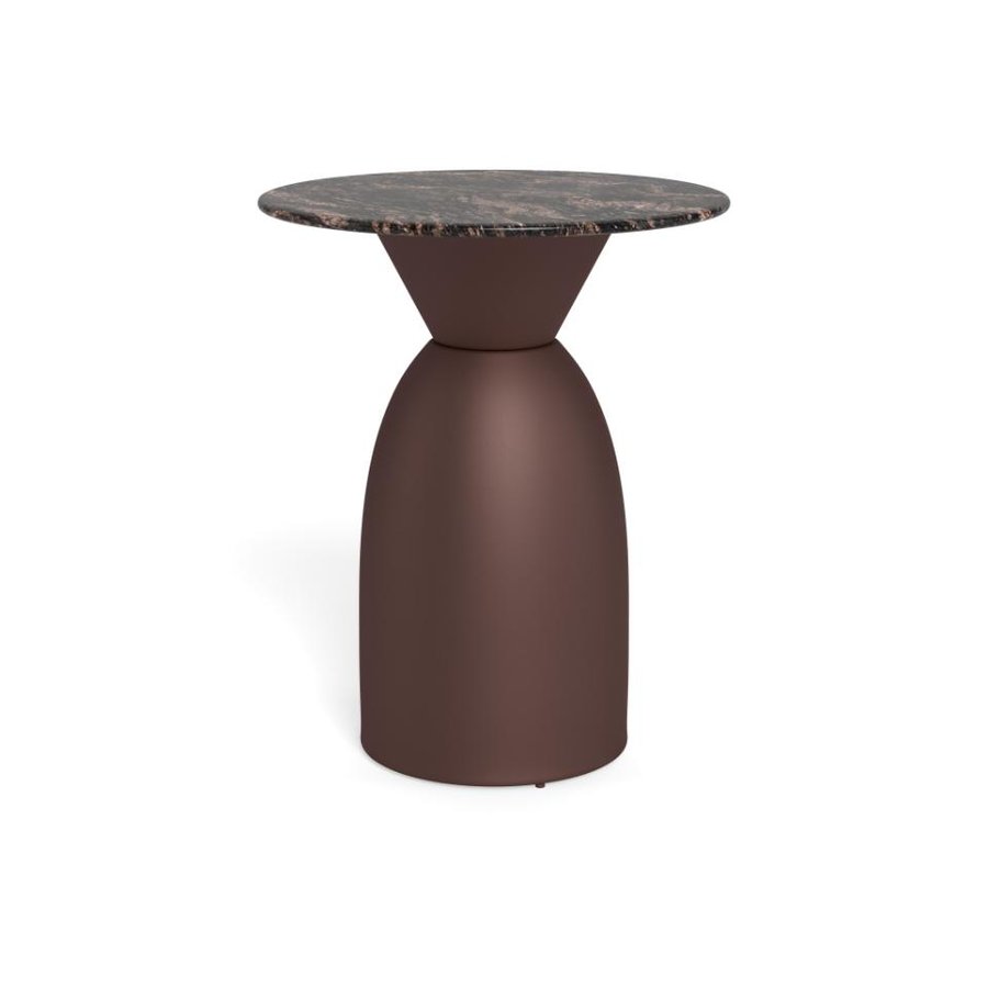Ferrol Sofabord Brun Cocoa Marmor Stel