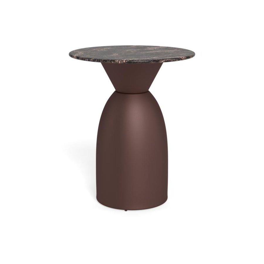 Ferrol Sofabord Brun Cocoa Marmor Stel